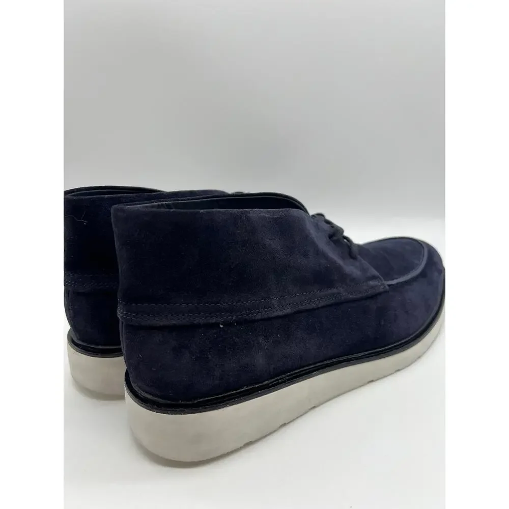 Vince Wayde Suede Chukka Boot Coastal Navy Men's Size 9.5M.